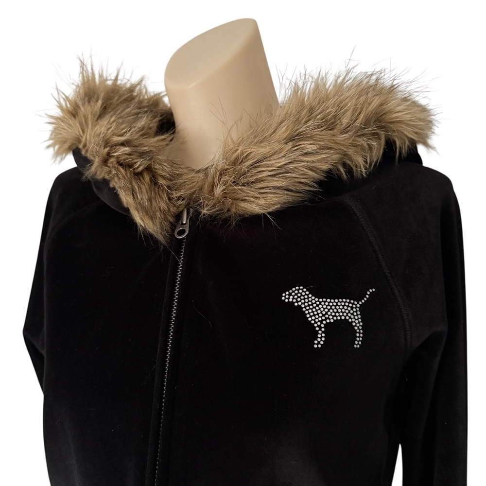 Victoria’s Secret Collegiate Collection I Love Bama Faux Fur Hoodie - Picture 5 of 14